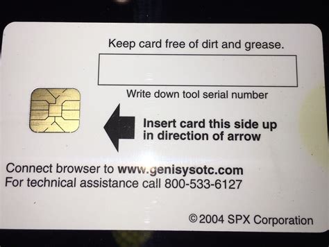 otc genisys smart card|genisys scan tool not working.